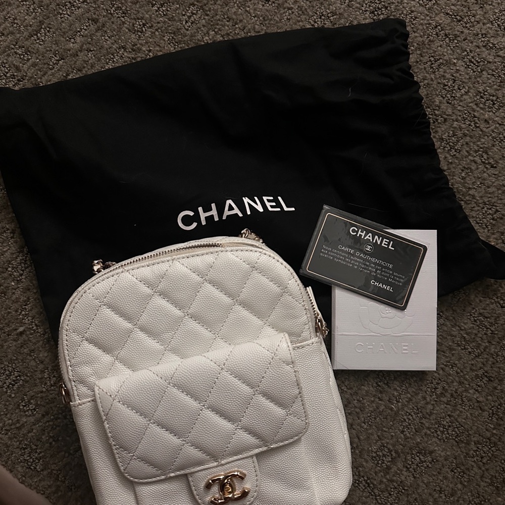 Chanel White Quilted Women's Bag